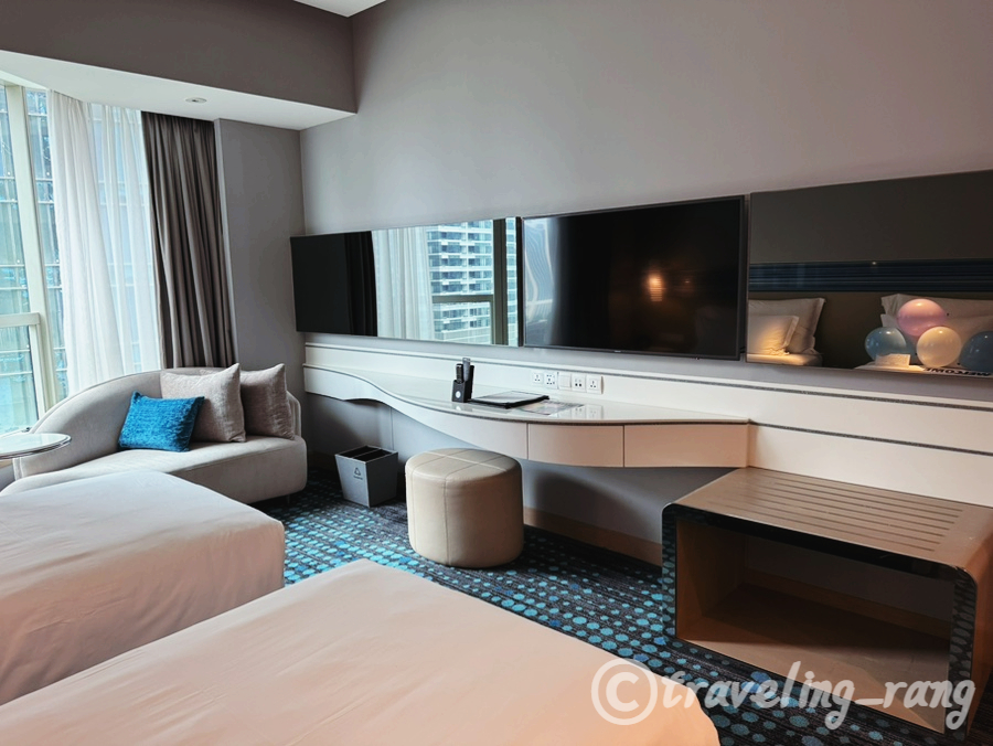 Pullman Kuala Lumpur City Centre deluxe room interior TV