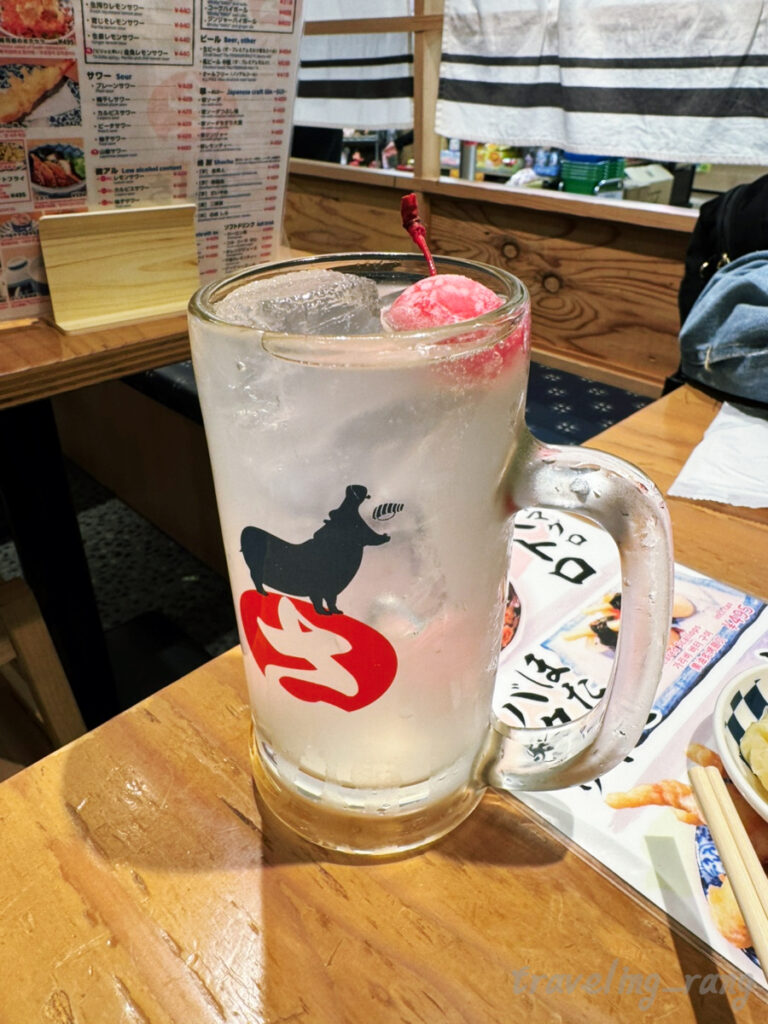 Sushi Sakaba Sashisu Hakata Station drink 2