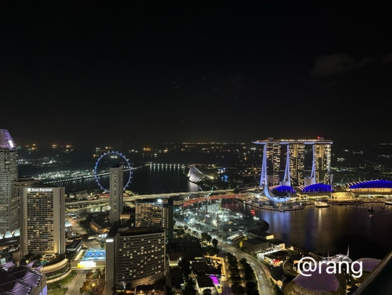 Swissotel The Stamford Singapore Marina Bay view night