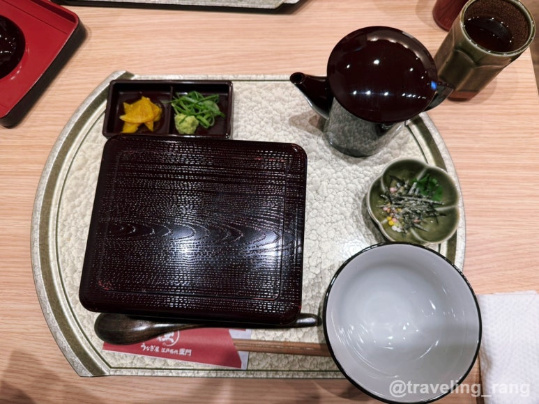 Unaju hitsumabushi set at Fukuoka unagi restaurant Edo Nadai Amon