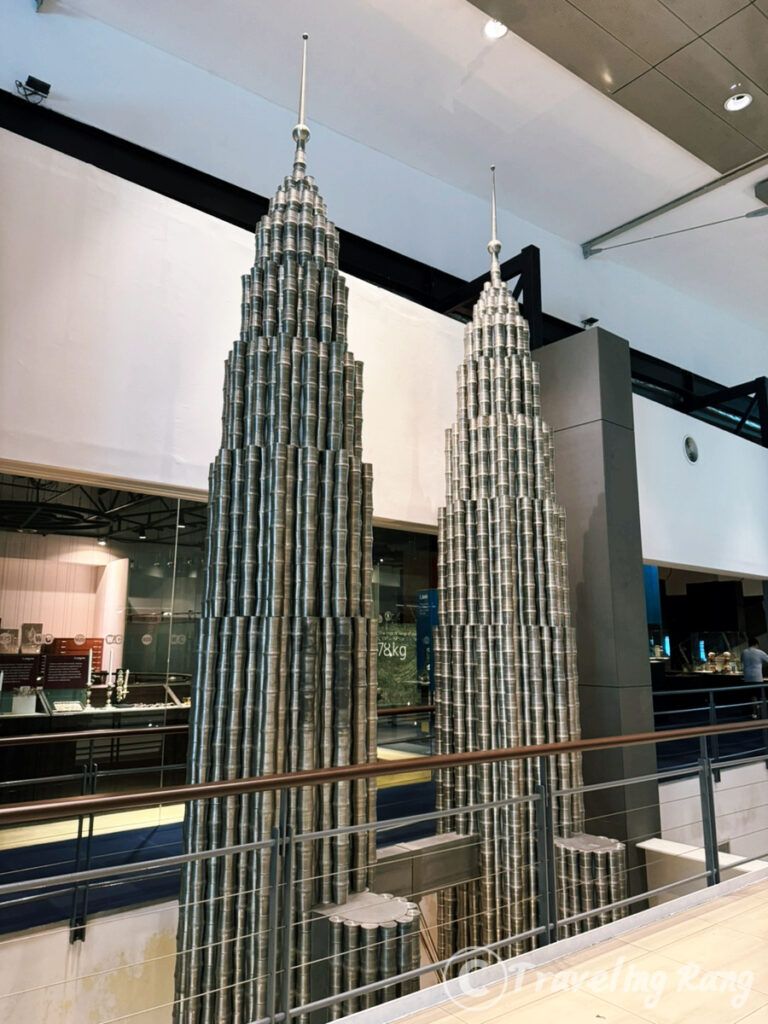 Petronas Twin Towers pewter replica at Kuala Lumpur pewter museum