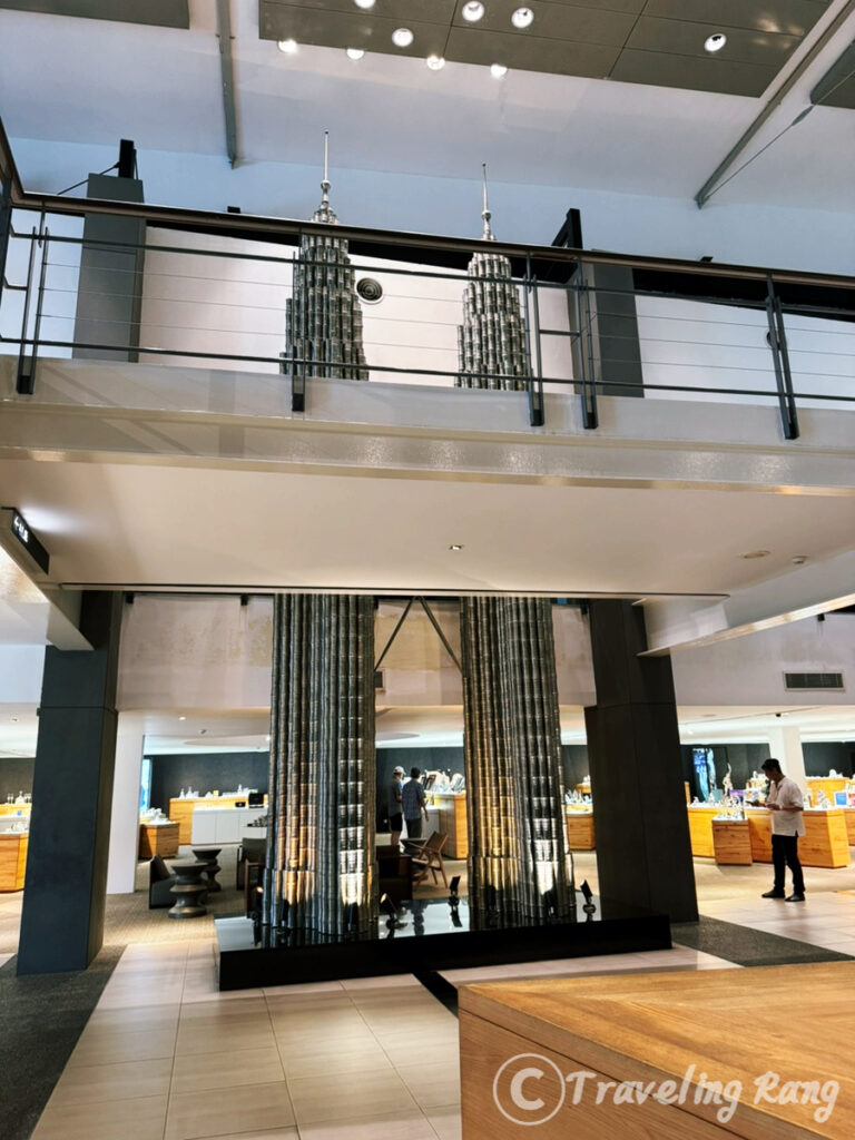 Petronas Twin Towers pewter replica at Kuala Lumpur pewter museum