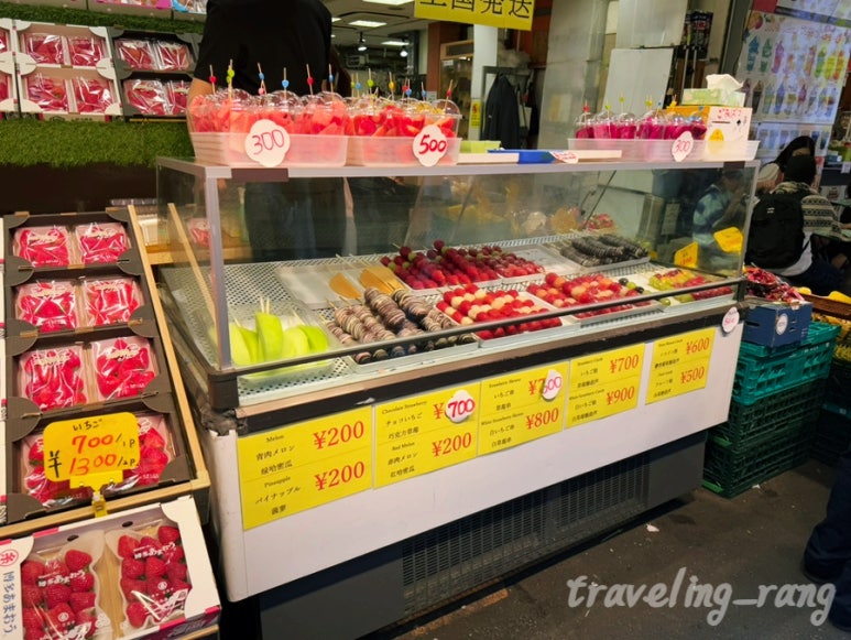 Ameyoko Market Candied fruit skewers dessert stand