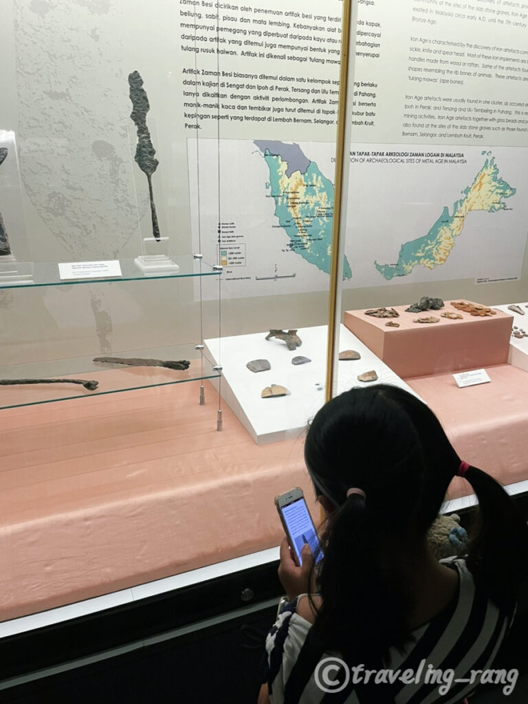 Self-guided tour QR leaflet at the National Museum Kuala Lumpur information counter